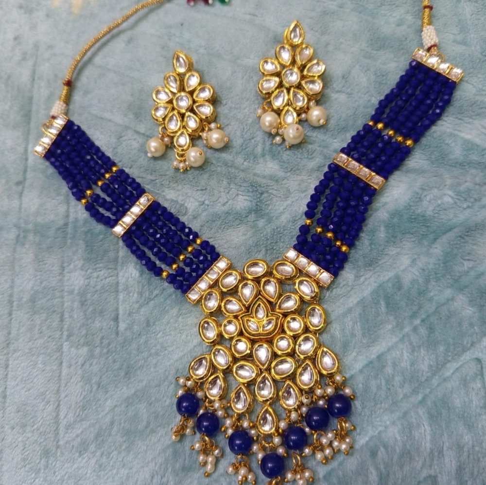 Handmade Meenakari Kundan Set